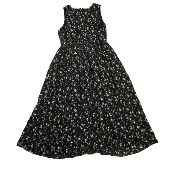 NWT Reformation Zaid in Lucian Floral Lace Trim V-neck Georgette Midi Dress 12 - Picture 7 of 7